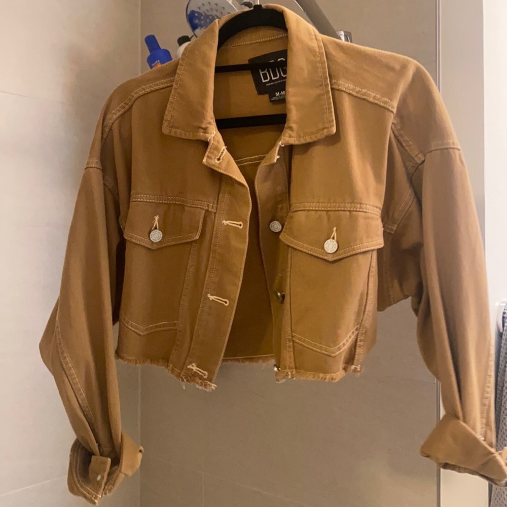 Urban denim jacket (burnt orange)